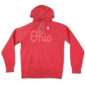 HOMAGE Red Ohio Script Pullover Hoodie